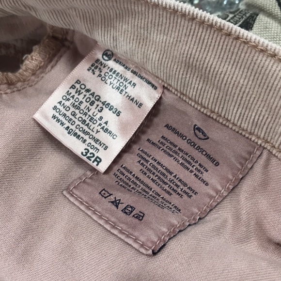 AG Adriano Goldschmied The Prima Cigarette Ankle Corduroy Jeans - Picture 6 of 12